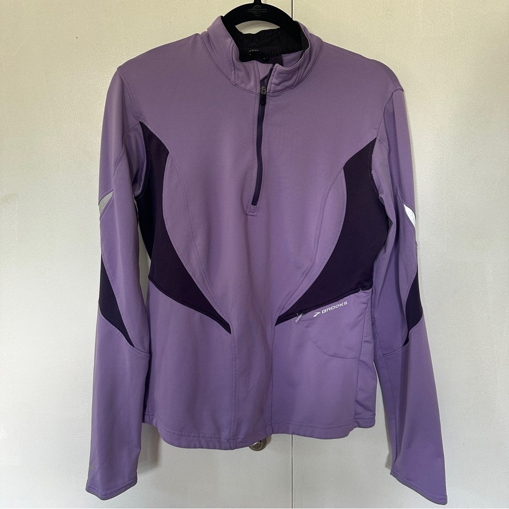 Brooks Lavender Quarter-Zip Pullover